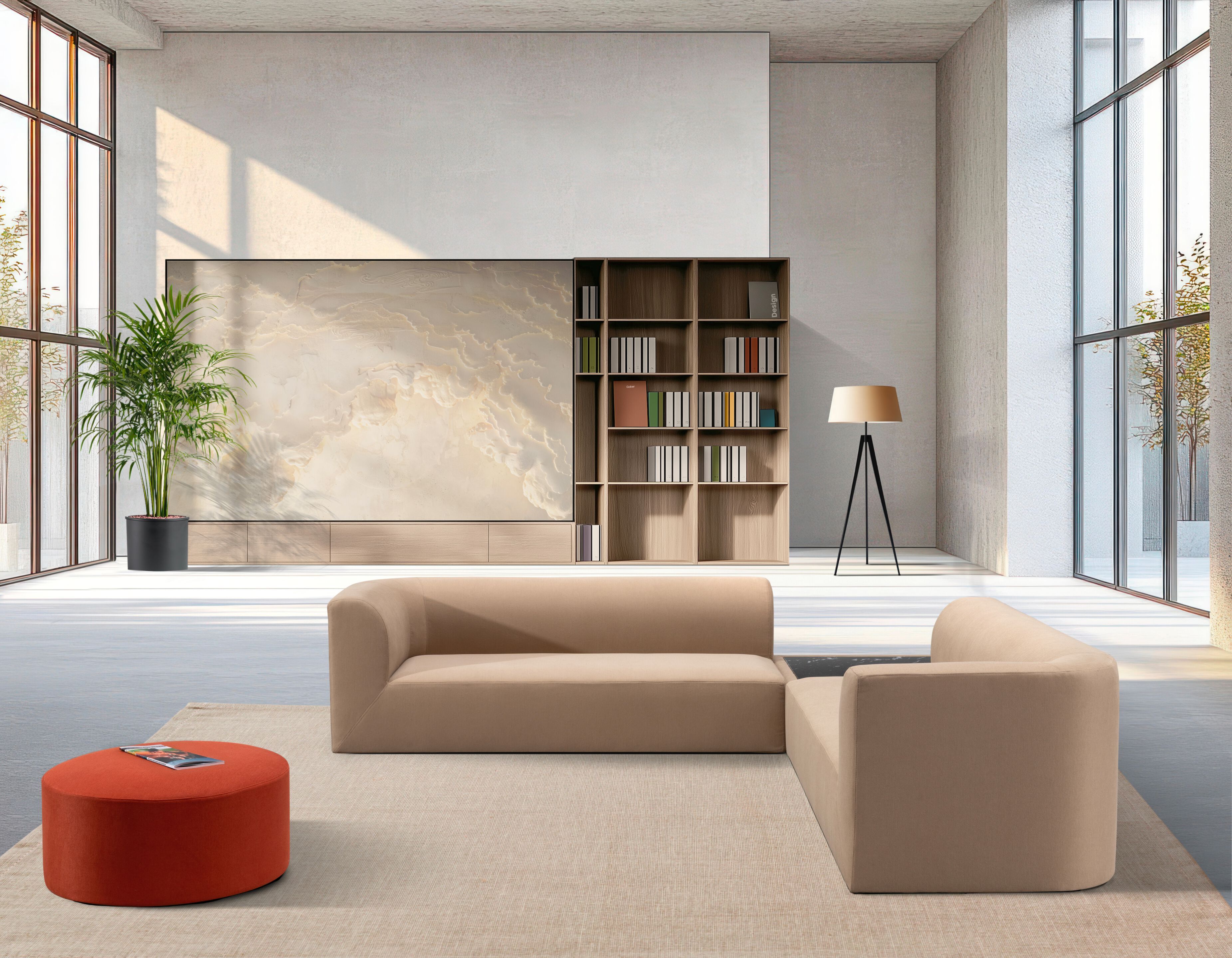 Съемный пуф из ткани GABER ZAFAR ARCH-00086184 - Вид №2