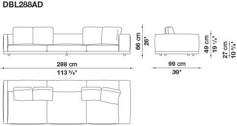 B&B Italia Кожаный диван Dock sun-id-1441060 - Вид №175