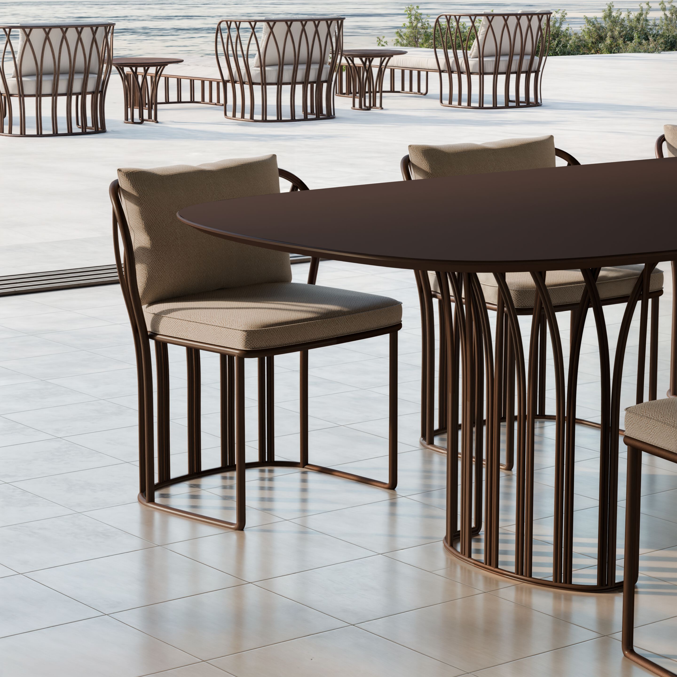 Тканевый садовый стул с подлокотниками YAAZ Koru ARCH-00073695 - Вид №3