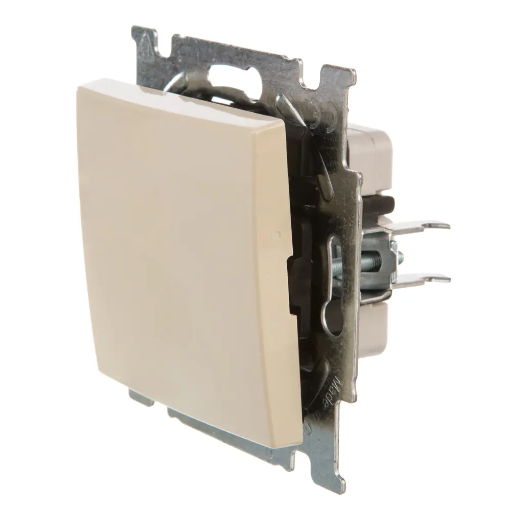 Выключатель встраиваемый ABB Basic 55 1 клавиша, цвет бежевый 13593511 STLM-2052024 Basic55