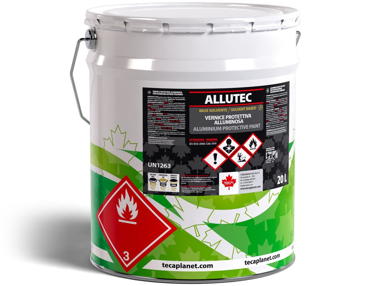 Защитная краска с алюминиевым растворителем Teca ALLUTEC ARCH-00130878 - Вид №1