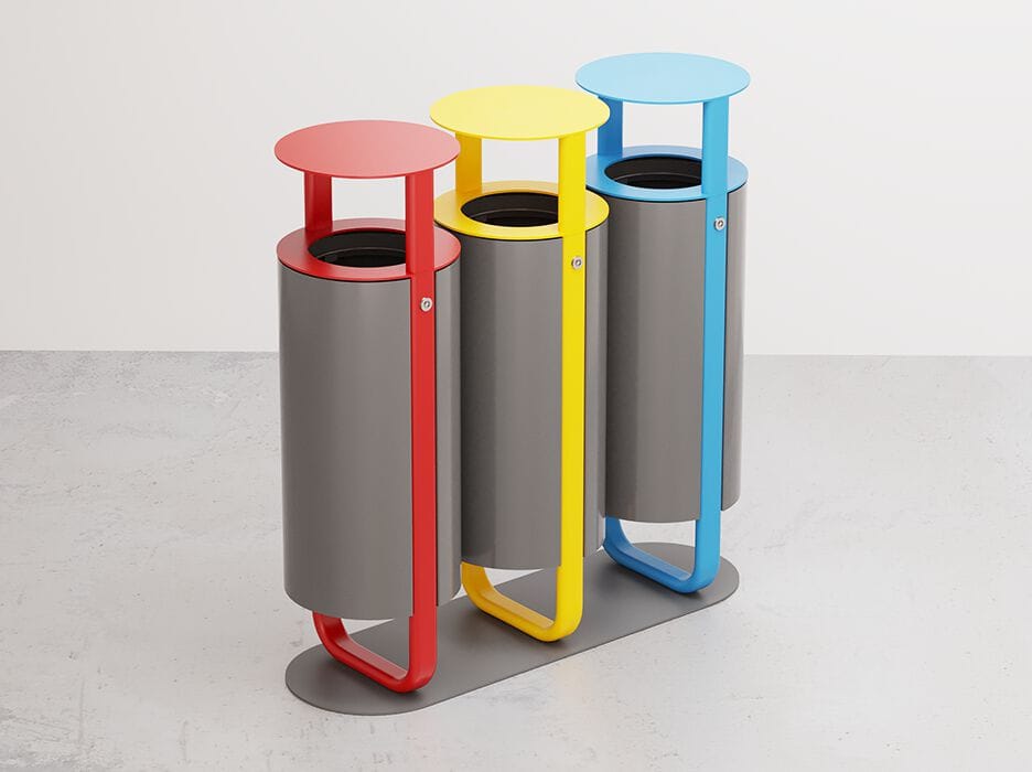 Корзина для мусора с крышкой DIMCAR DIAPASON TRIS ARCH-00079900 - Вид №1