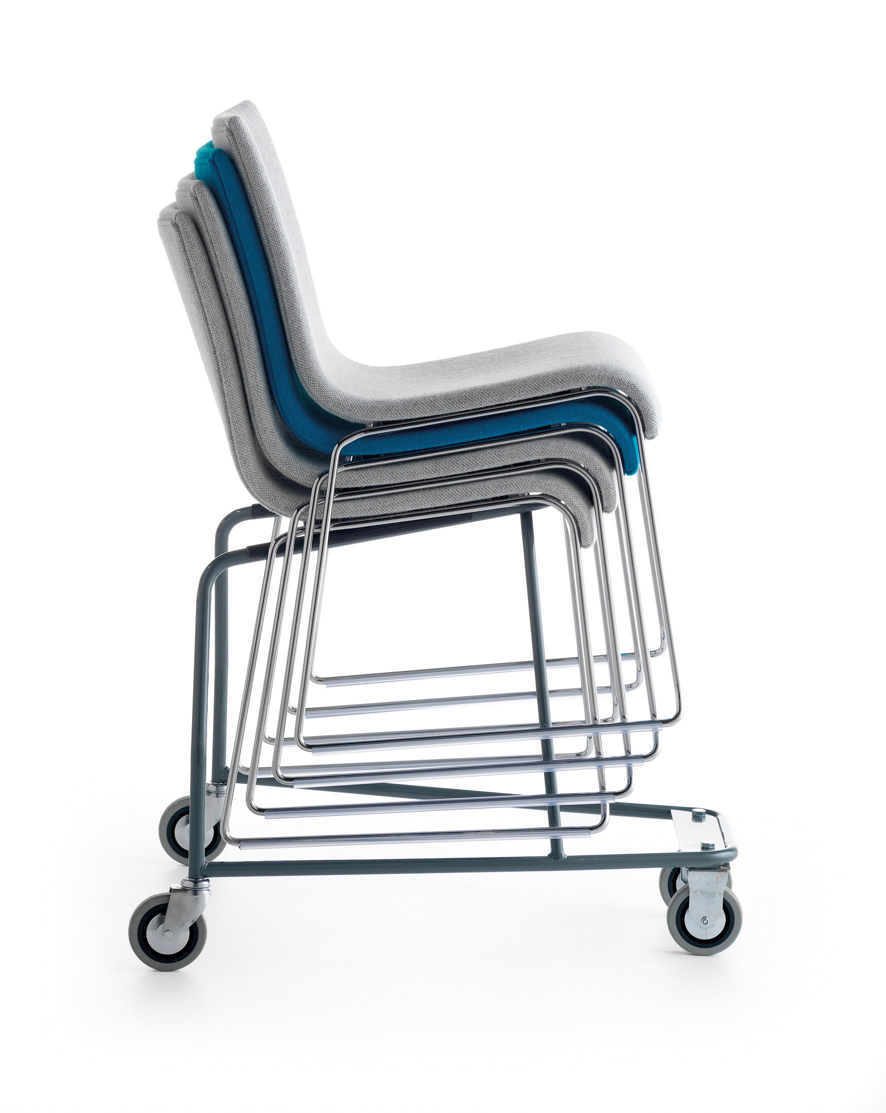 Штабелируемый стул с мягкими салазками Crassevig Азия ARCH-00056735 - Вид №2