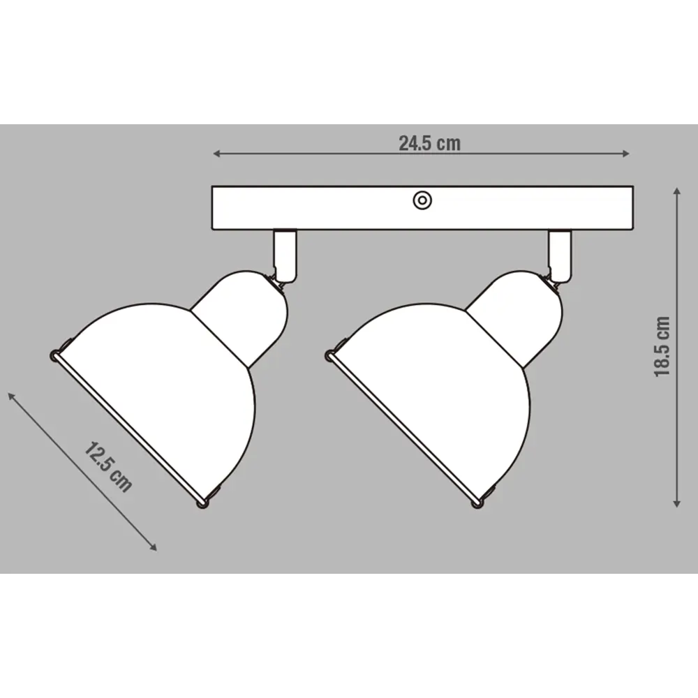 INSPIRE Farell - поворотный спот с двумя лампами для современного интерьера 82549865 STLM-0029600 - Вид №5