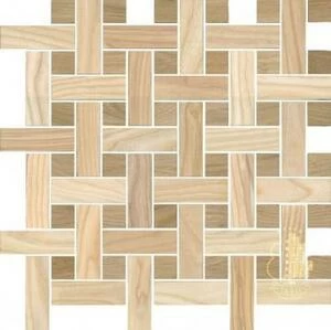 Мозаика и 3D панели из дерева Tarsi Плетёнка 2d501 Дуб Селект (Гладкая) 351х351 мм.