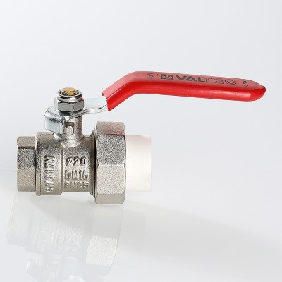 VTp.742.0.02004 Кран шаровой латунный с переходом на полипропиленовую трубу Valtec 20 х 1/2"  - Вид №8