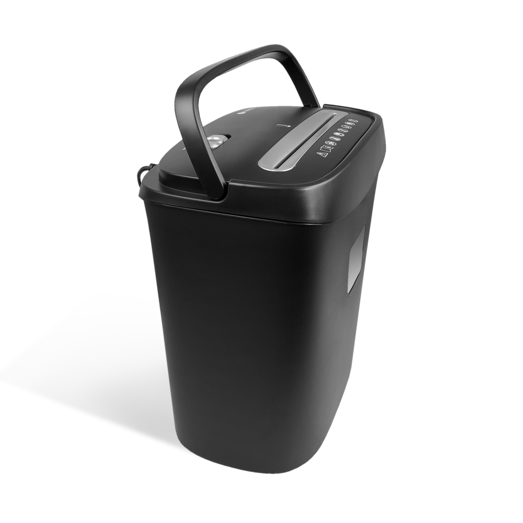 УД15-4 Уничтожитель документов , din p-4 (4 ур-нь секр.), фрагмент 3,9х35мм, 8-10 лист (70г/м2), пл. карты/скобы, 15 литров Гелеос Santreyd  - Вид №1