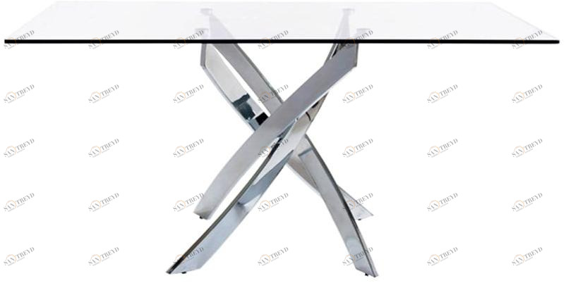 Angel Cerdá Прямоугольный стол для гостиной из стали и стекла Urban deco 1061 Angel Cerda