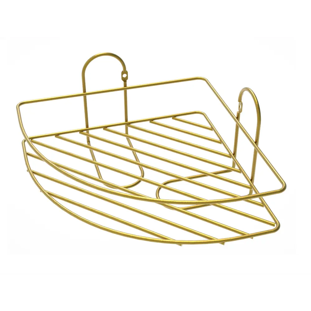 Полка для ванной Lemer Nil одноярусная 23x23 см металл цвет золото 89455042 STLM-2177774 - Вид №4