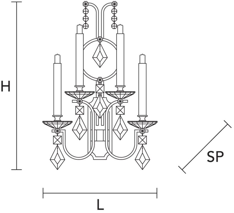 Masiero Настенный светильник из окрашенного металла Lizzi sun-id-1407856 - Вид №1