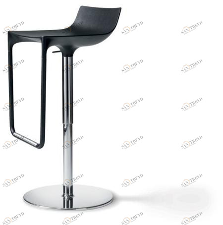 Wiesner-Hager Регулируемый по высоте барный стул из полиуретана с подставкой для ног Macao 2250