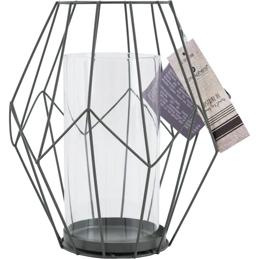 Подсвечник, металл, цвет серый Atmosphera STLM-2099478 - Вид №2