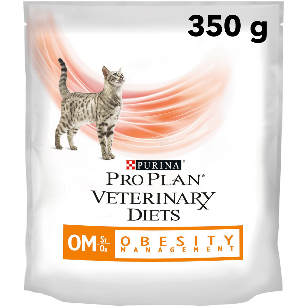 ПР0033152*6 Корм для кошек Veterinary Diets OM St/Ox для снижения избыточной массы тела, сух. 350г (упаковка - 6 шт) Pro Plan 