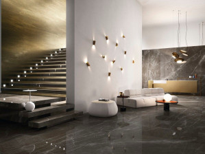 Пол / керамогранит с мраморным эффектом