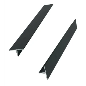 Нащельник узкий алюминиевый 23x19x2662 мм черный (2 штуки) 84749825 STLM-2073891