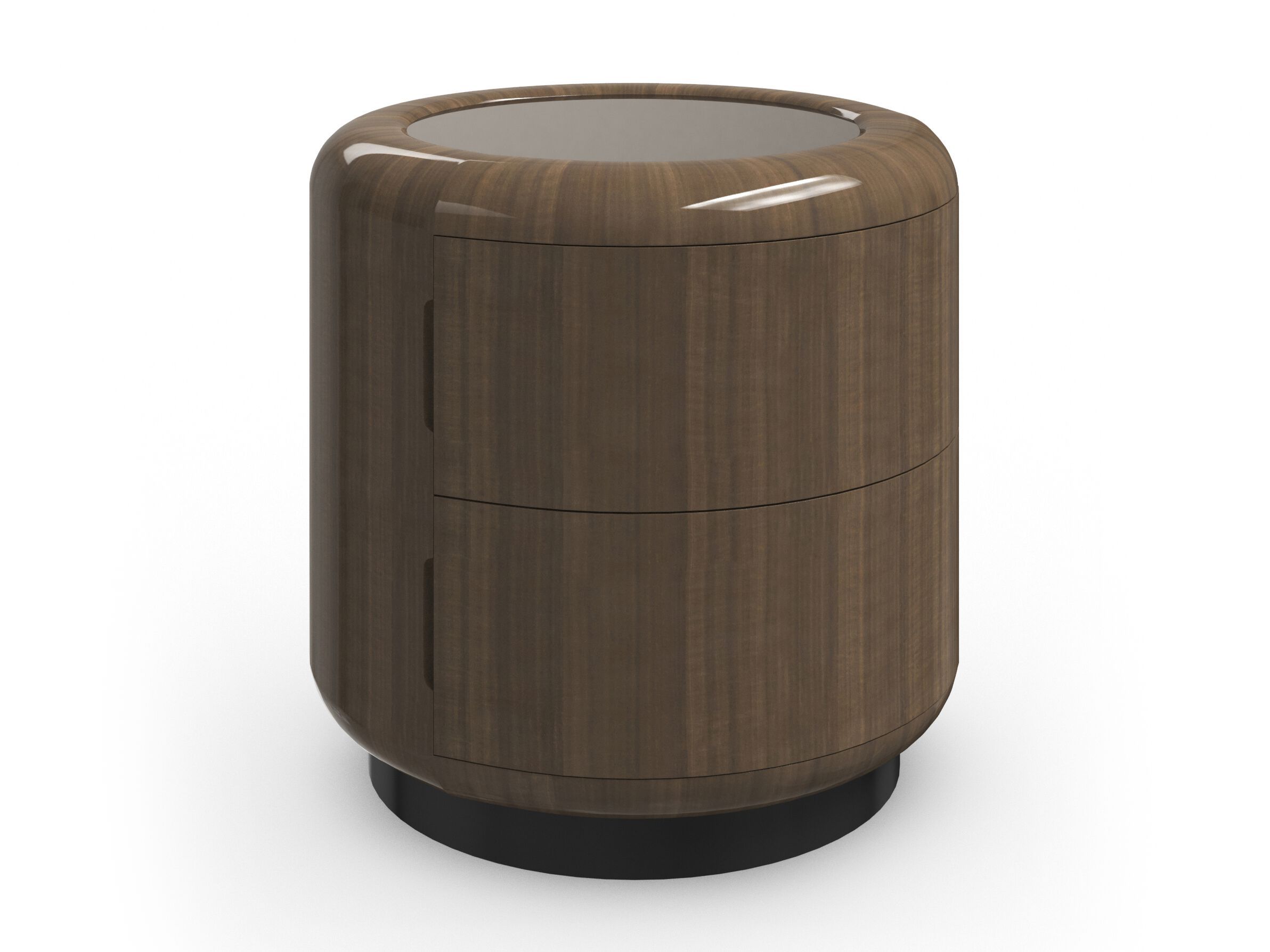 Высокий круглый журнальный столик с зеркальной стеклянной столешницей Caracole Gelee ARCH-00047917 - Вид №1