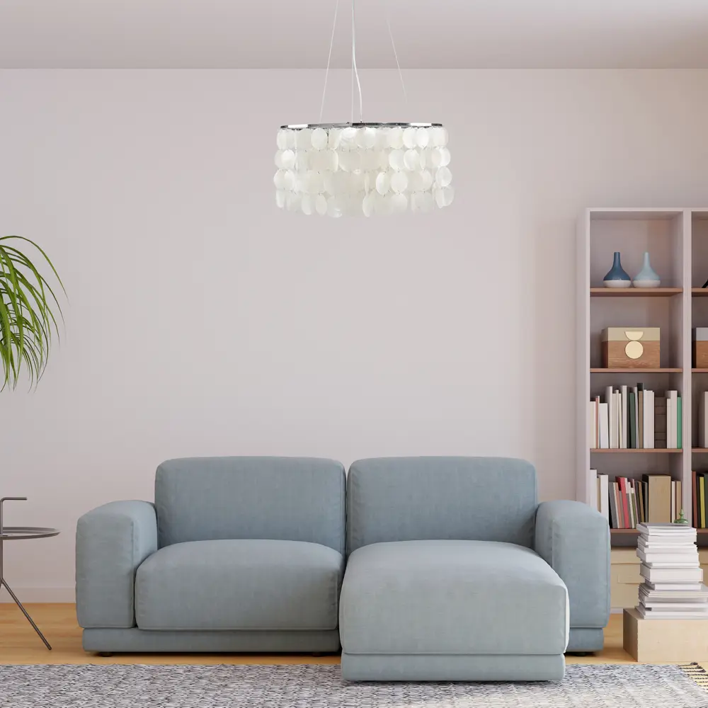 Люстра подвесная Nerita 4 лампы 12 м² цвет хром Escada STLM-2001714 - Вид №7