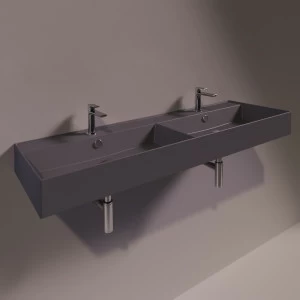 AG141DANTRACITEMATT Подвесная раковина настенная прямоугольная Simas Agile черная