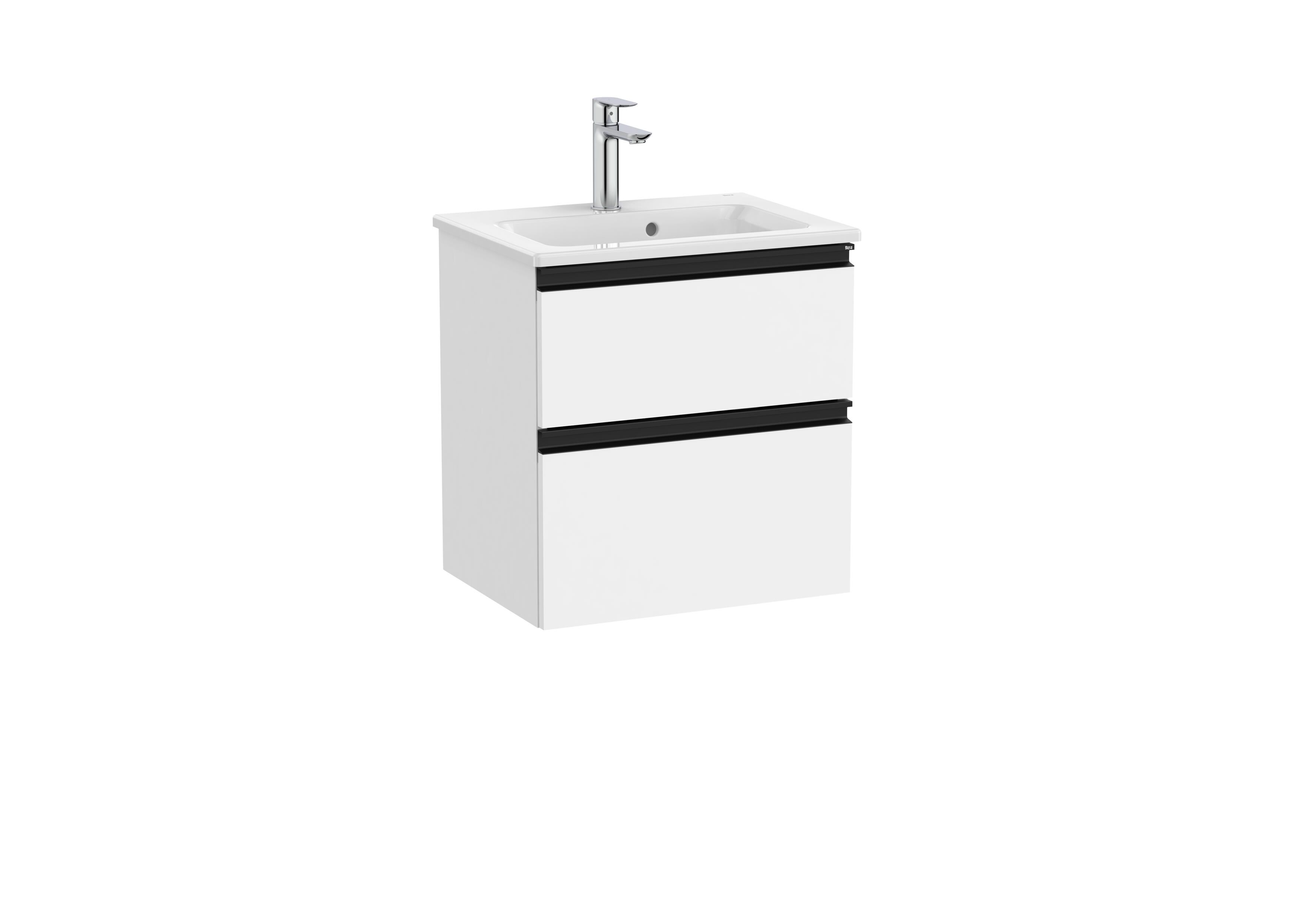 Деревянный подвесной шкаф для умывальника со встроенной раковиной с ящиками Roca The Gap ARCH-00072034 - Вид №49