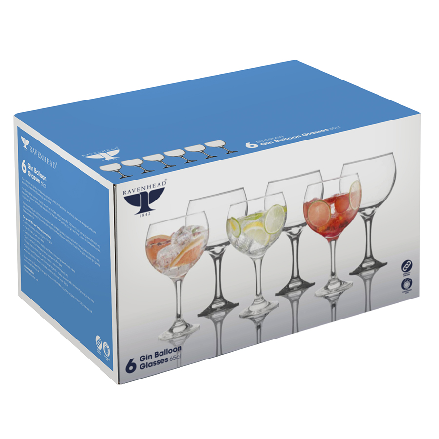 R0041.631 Набор из 6 круглых бокалов entertain 650 мл Ravenhead  - Вид №10