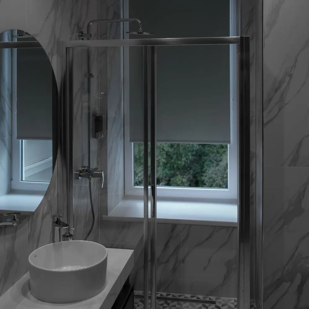 Штора рулонная блэкаут 80x160 см светло-серая PRAKTO BLACKOUT STLM-2042718 - Вид №4