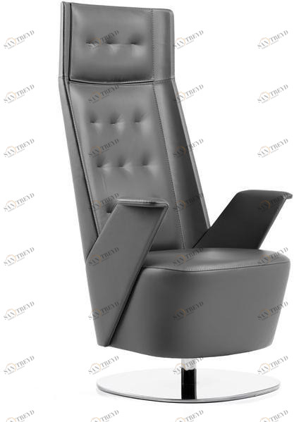 ESTEL GROUP Стеганое кожаное кресло с высокой спинкой Embrasse sun-id-1455398