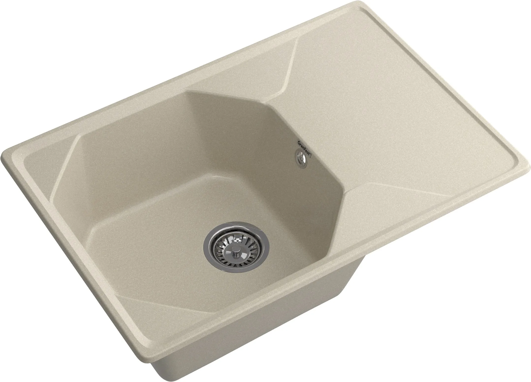 Кухонная мойка Искусственный камень UNIQUE S183 GranFest U-740L-S183 - Вид №2