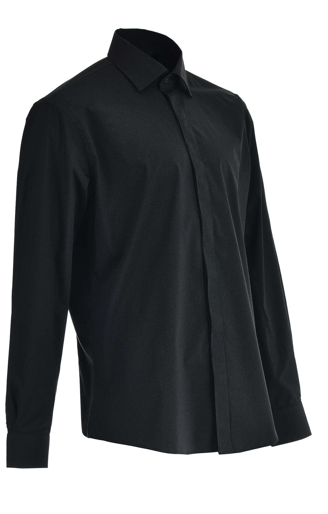 62475 Рубашка мужская  black El-Risto  Корпоративная одежда  размер 40/170-176  - Вид №2