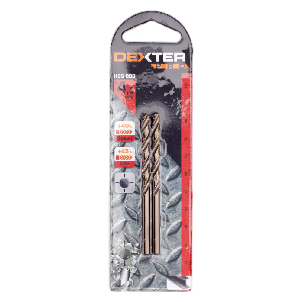 Сверло по металлу HSS-Co Dexter к. Pro 113-01333 4.5х80 мм 16673373 STLM-2056827  - Вид №2