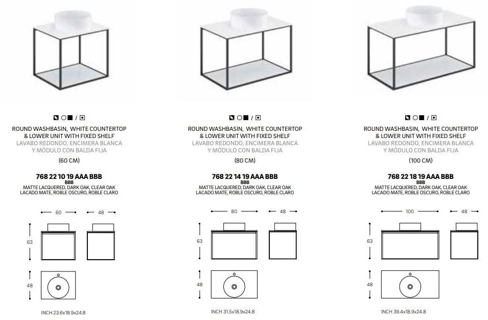 Cosmic Подвесная тумба под умывальник The grid evo sun-id-1361786 - Вид №5