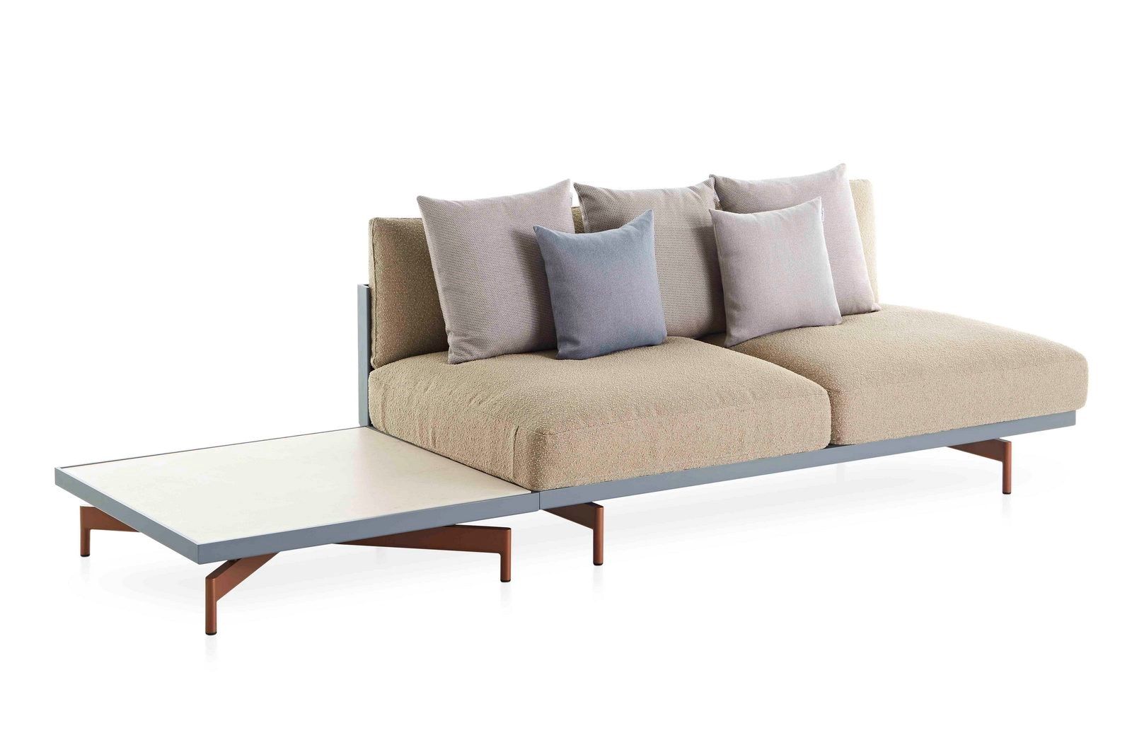 Фарфоровый квадратный садовый столик GANDIABLASCO волны ARCH-00028769 - Вид №17