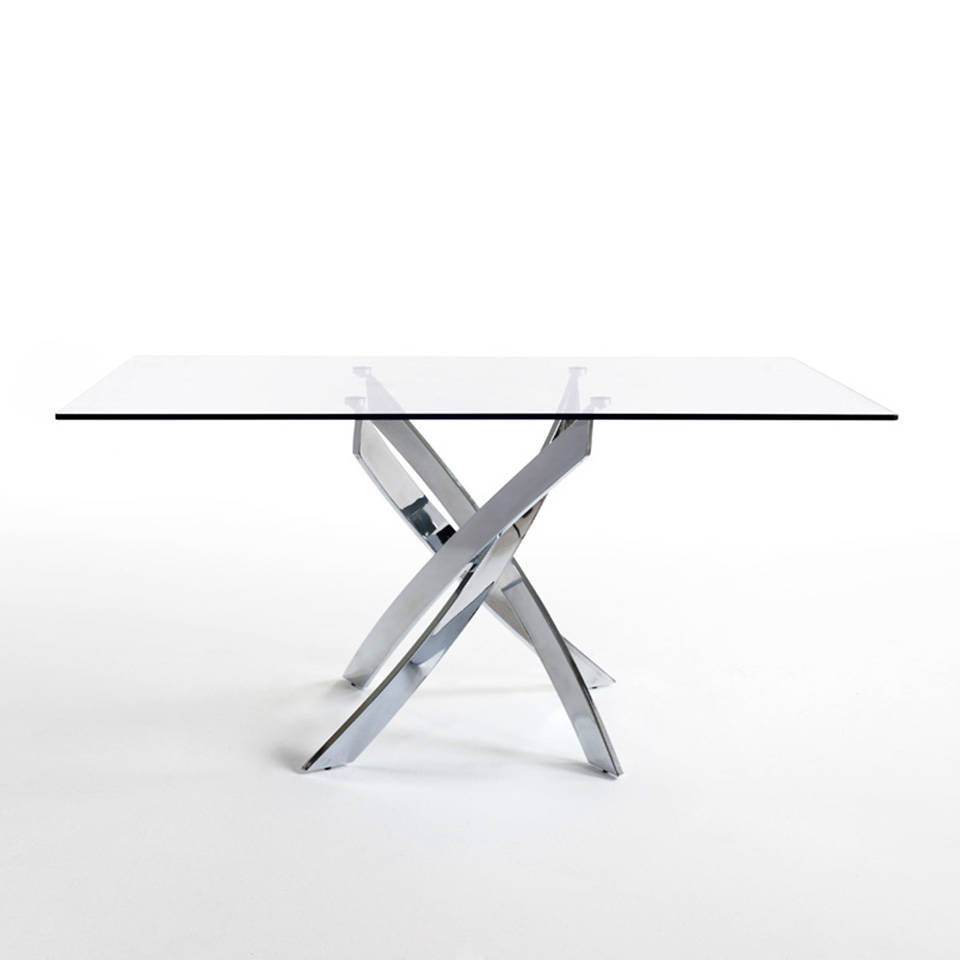 077754 Стол обеденный прямоугольный стекло 150x95 Angel Cerda F2133 