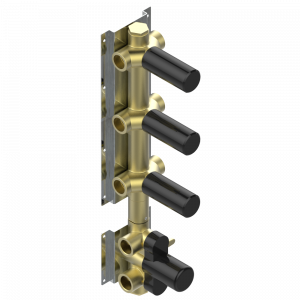 D4A-1430A Скрытая часть термостатического смесителя с 3 выходами Thg-paris Harry Без отделки