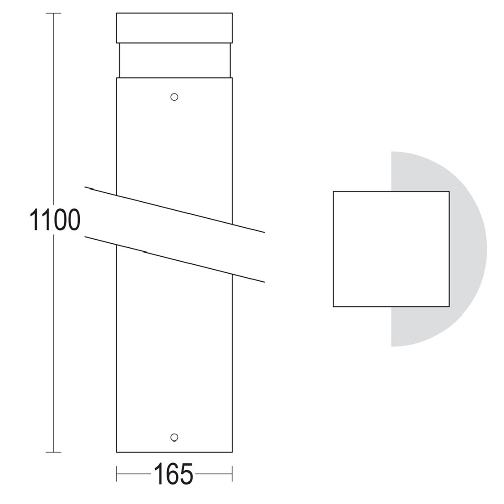 MaxiQuadro 1100 Ghidini Quadro .05 Темно-Cерый (Матовый) - Вид №1