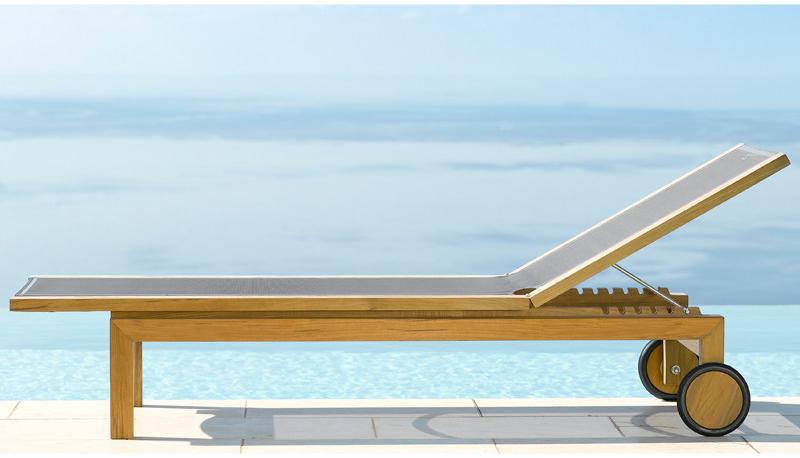 TRIBÙ Садовая кушетка Batyline® на колесиках Kos 01340 - Вид №5