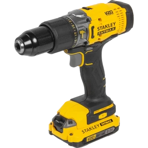 Дрель-шуруповерт аккумуляторная ударная Stanley Fatmax SCD718D2K, 18 В Li-ion 2х2 Ач