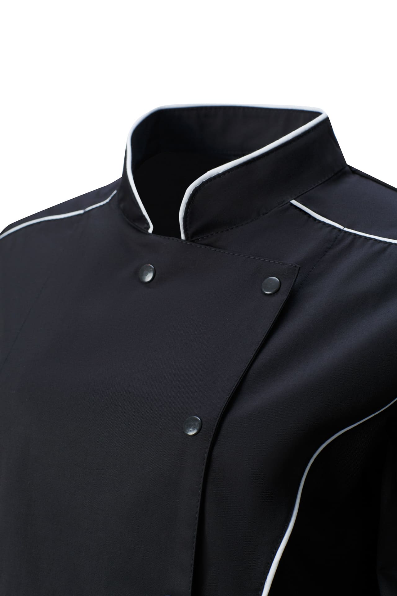 67683 Китель поварской женский цвет black (черный) RICON  Одежда для поваров  размер 48 (L)  - Вид №3