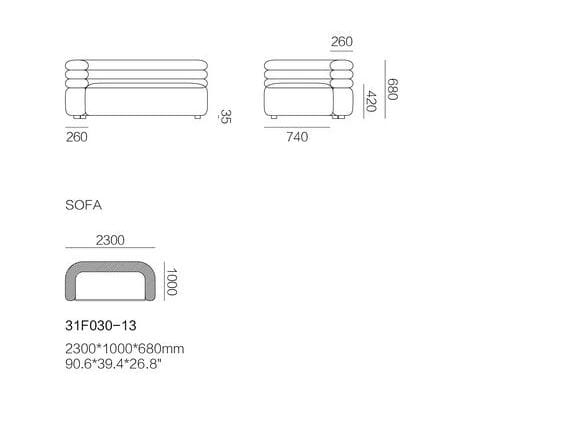 Ткань диван HC28 maison NUAGE ARCH-00077118 - Вид №6