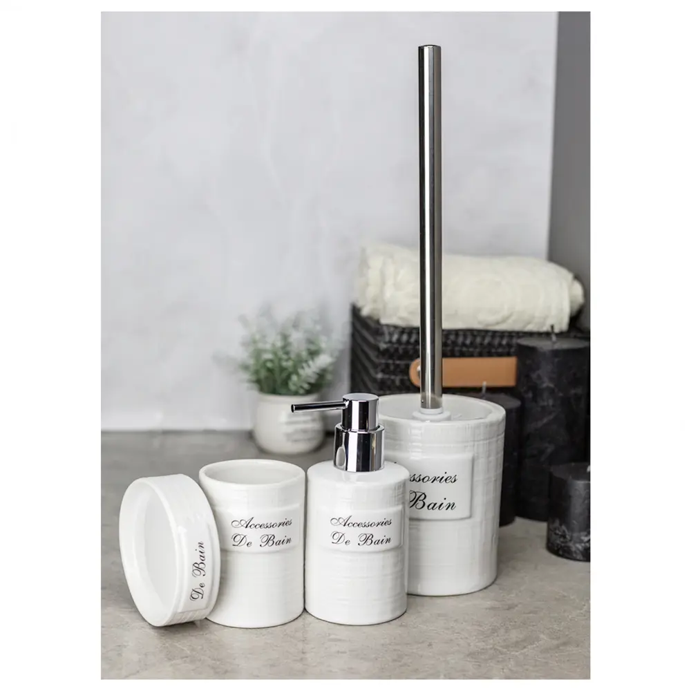 BATH PLUS Керамический ёршик для унитаза Bain Blanc - элегантное решение для чистоты 89380468 STLM-1563892 - Вид №4