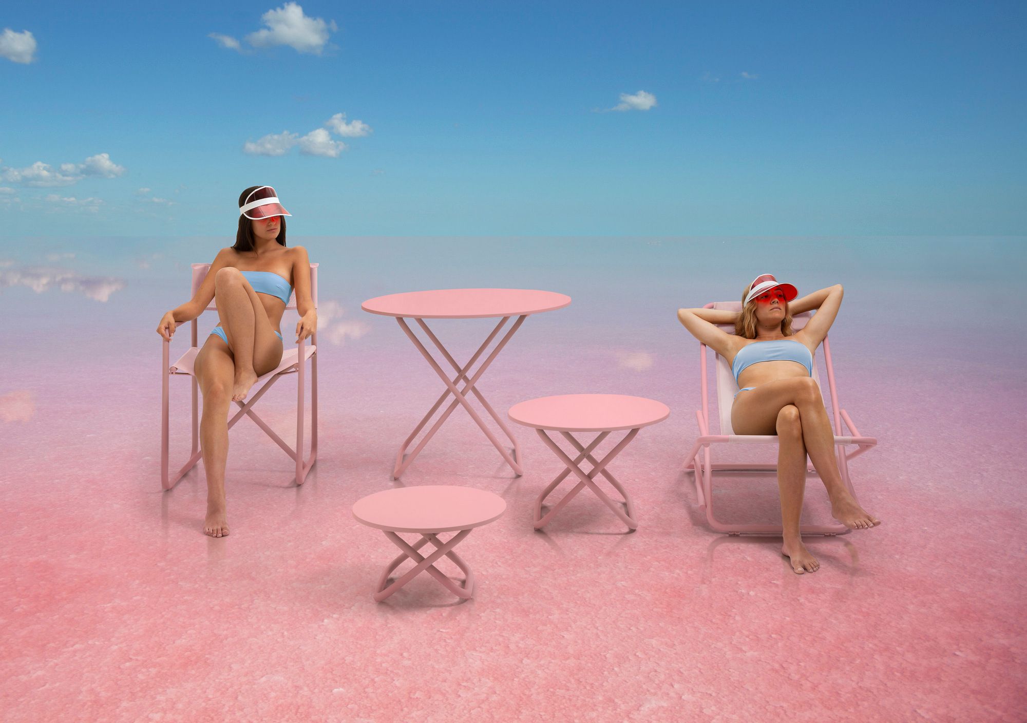 Термокрытый алюминиевый складной низкий журнальный столик Diabla Trip ARCH-00065890 - Вид №11