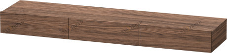 DS827302121 Полочка с ящиком DuraStyle #DS8273 1800 x 440 мм Орех темный декор Duravit