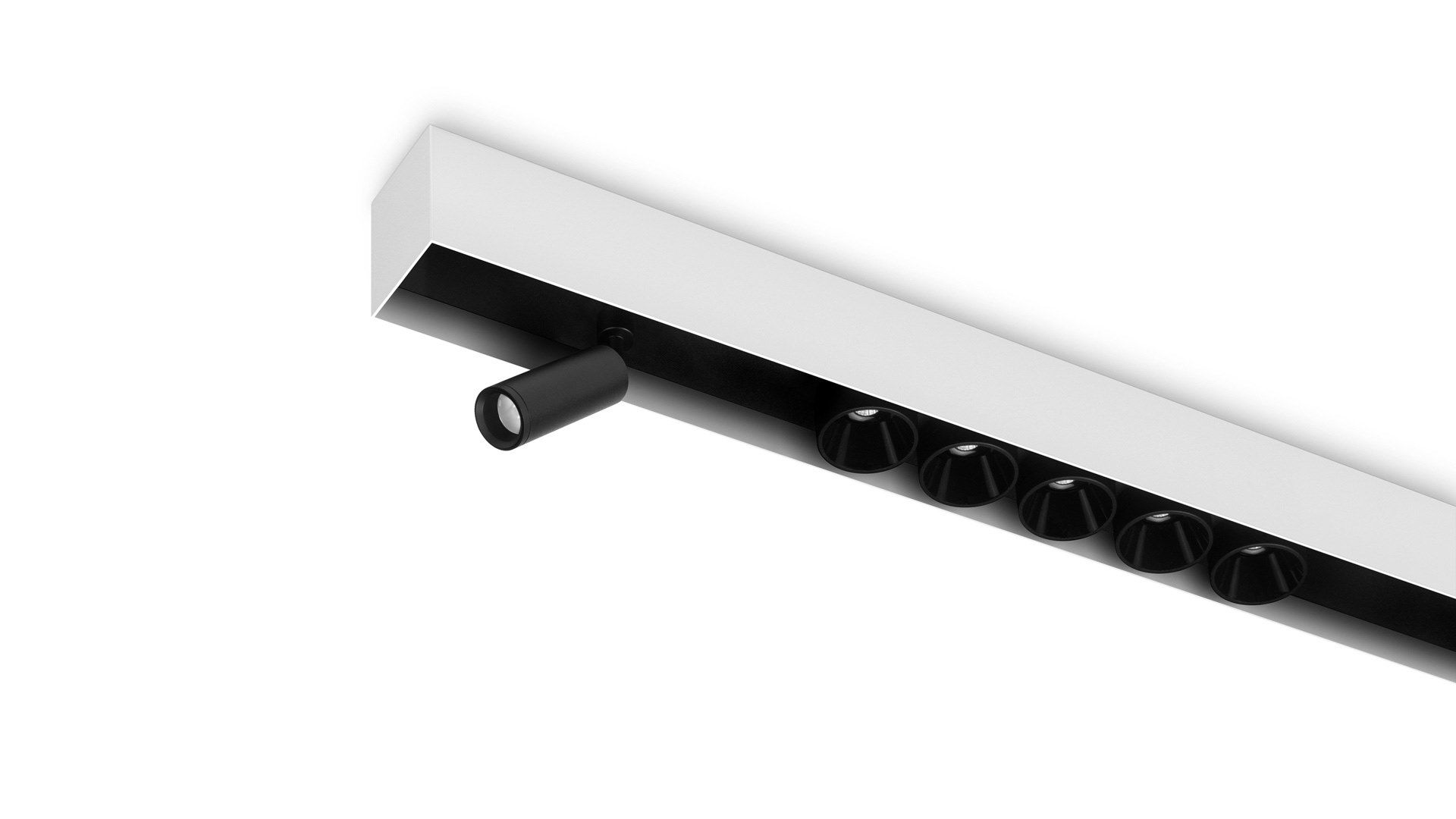 Профиль линейного потолочного освещения для прожекторов Arkoslight Black Foster Custom ARCH-00021773 - Вид №6