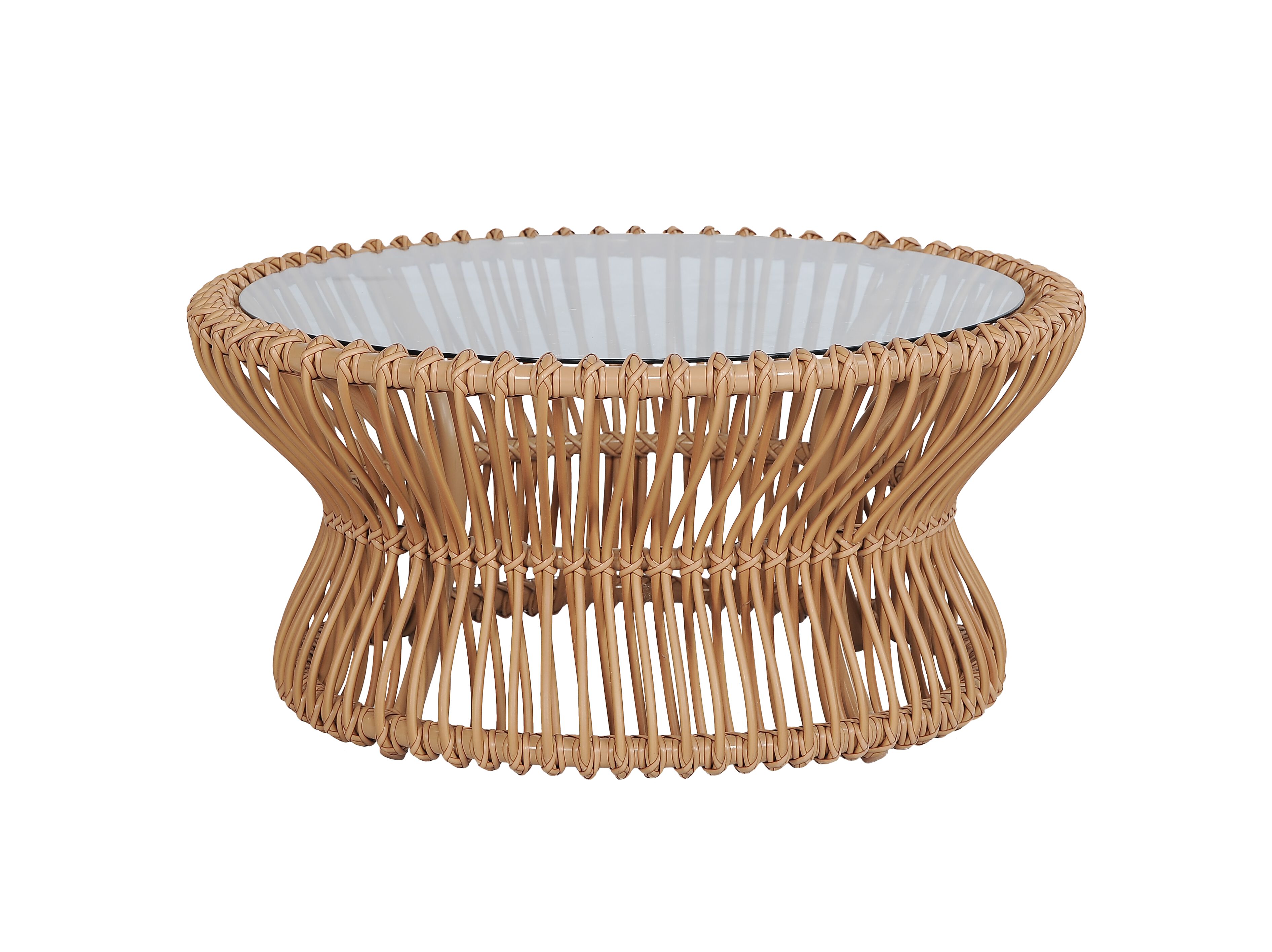 Круглый деревянный и стеклянный садовый журнальный столик cbdesign Capriccio ARCH-00140644 - Вид №23