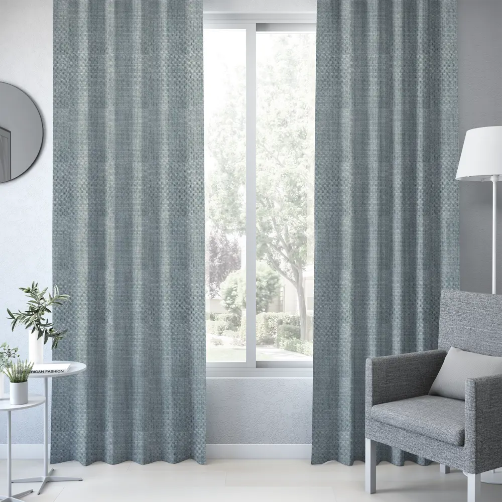 Штора на ленте Jantia 160x280 см цвет бело-голубой 83407033 STLM-2209919 INSPIRE  - Вид №3