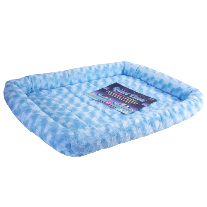 Т00019865 Лежак для животных Colour Quiet Time меховой голубый 61х46x5см MidWest 