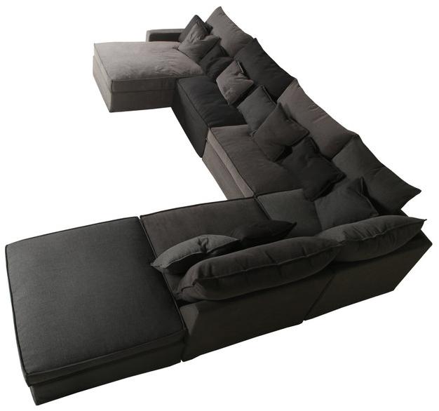 Sits 5-местный угловой диван из ткани с шезлонгом Oscar sun-id-1396025 - Вид №1