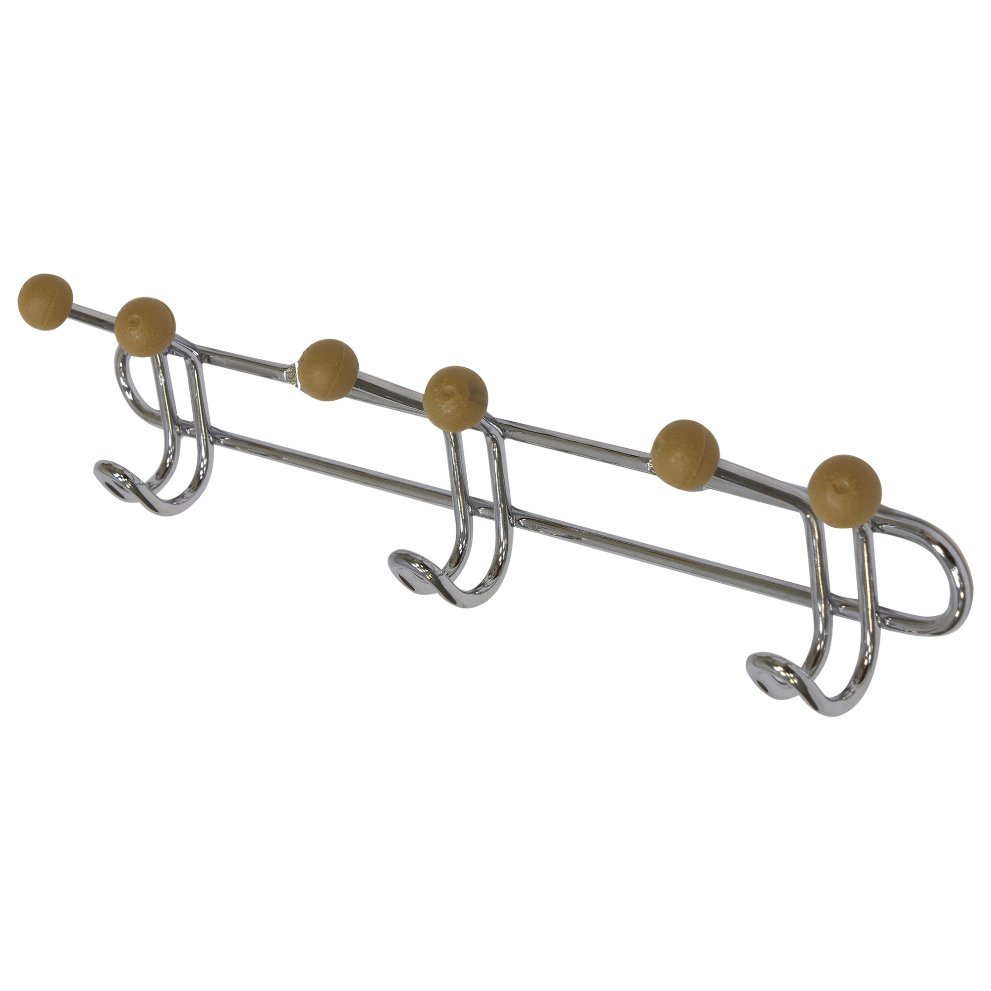 АКВАДЕКОР Настенная планка с 3 крючками для полотенец хром 25,5 см 18178923 STLM-0009862