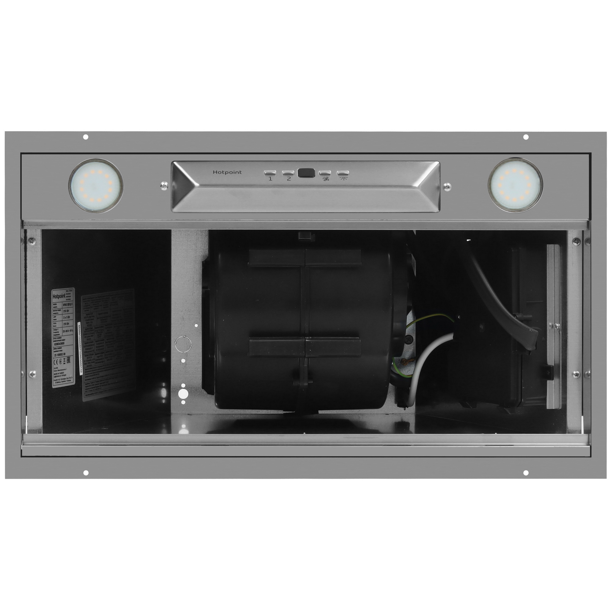 9006749 Вытяжка полновстраиваемая Hotpoint HPAE 52FLB X серебристый STDN-0079010 - Вид №6