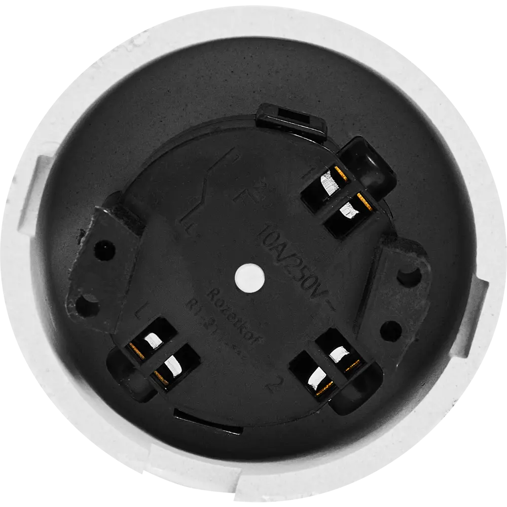 Выключатель накладной Electraline 1 клавиша цвет керамика цвет белый 89255192 STLM-2071507 Ретро - Вид №2