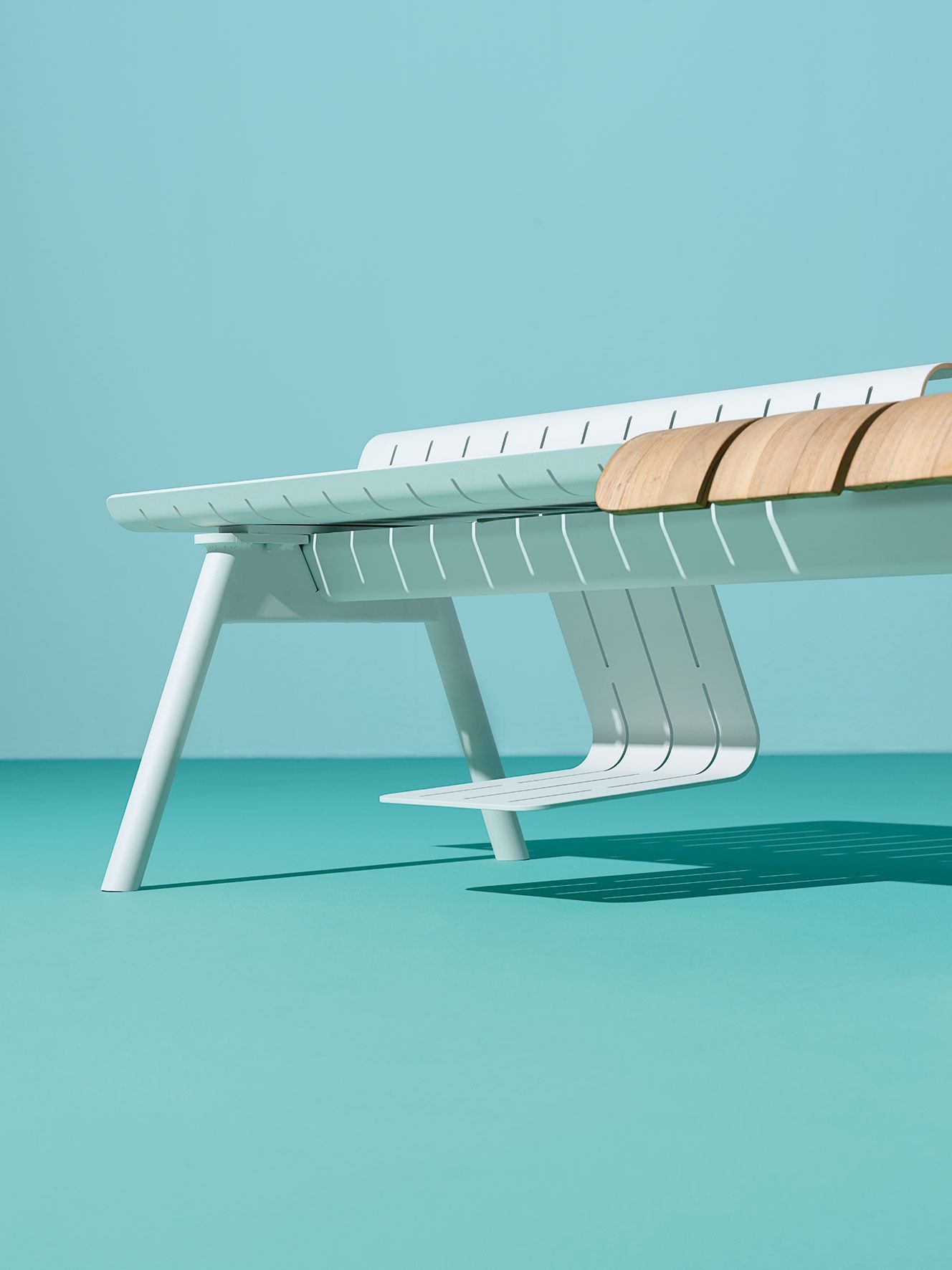 Алюминиевая и деревянная скамья со спинкой Ethimo Ace ARCH-00122616 - Вид №49
